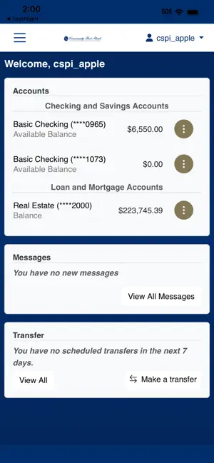 Community First Bank Mobile screenshot 2