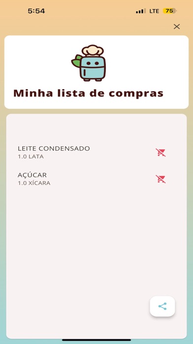 Meus Ingredientes Screenshot