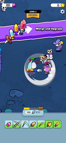 Dungeons and Bags Auto Battler iPhone screenshot