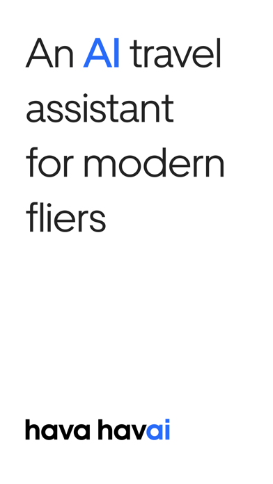 Screenshot #1 pour hava havai-AI Travel Assistant