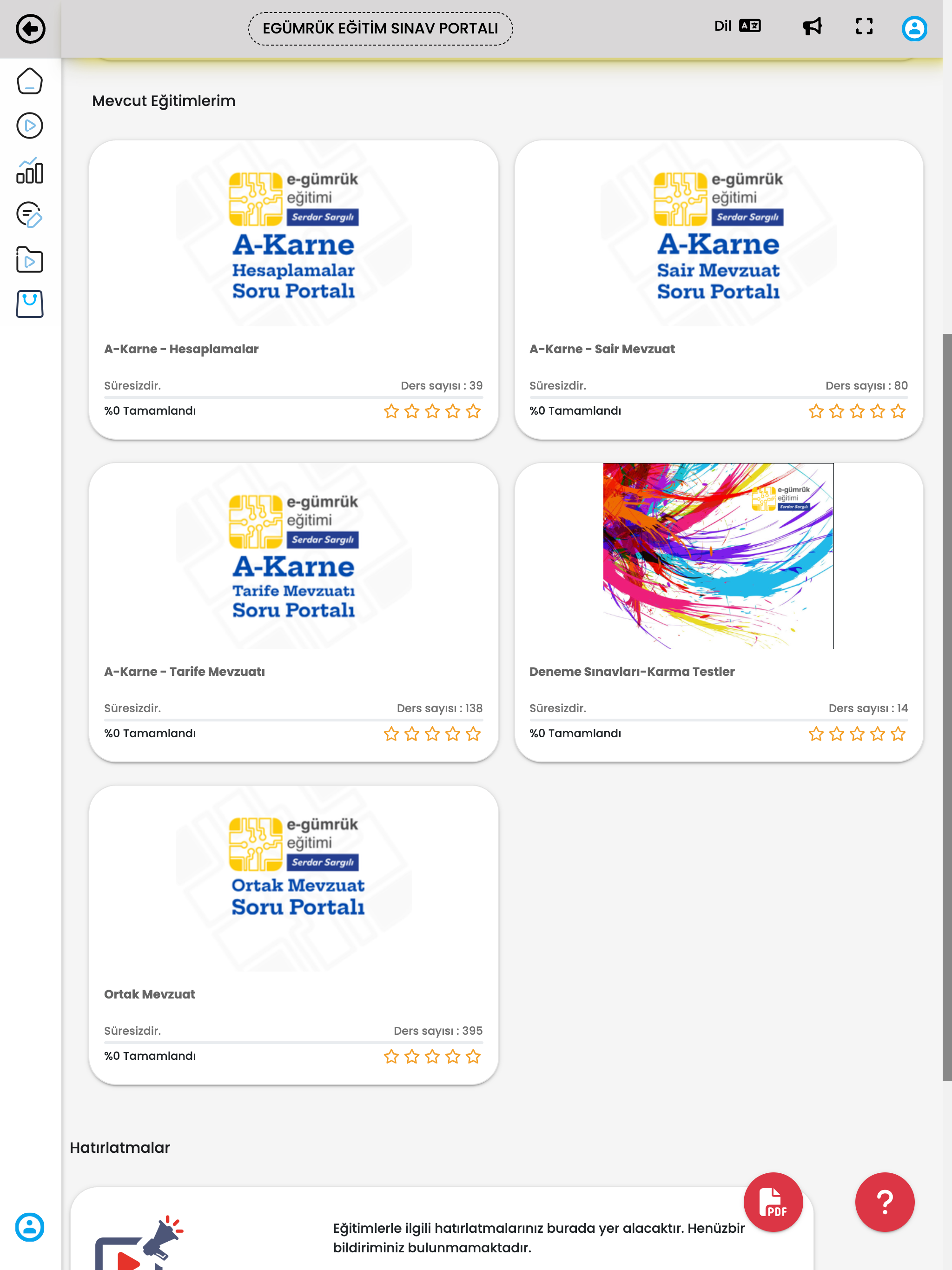 E-gümrük Soru Bankası