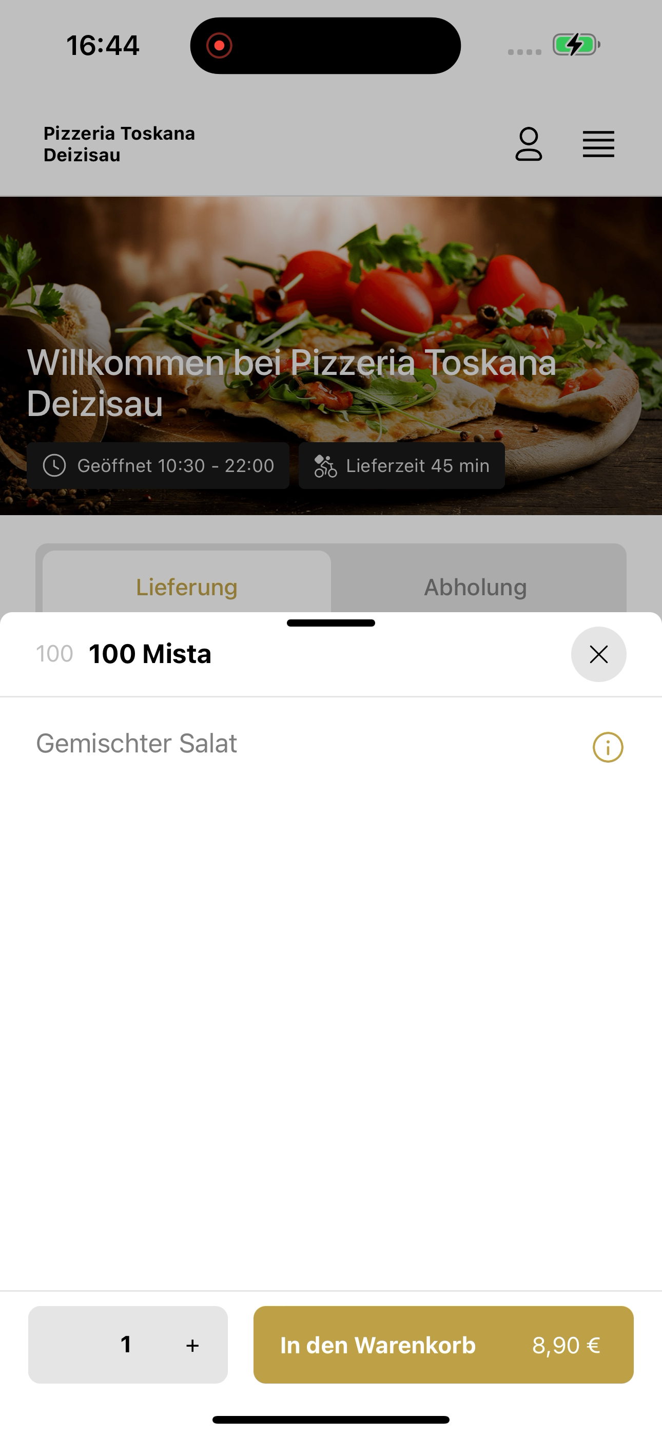 Pizzeria Toskana Deizisau screenshot 7