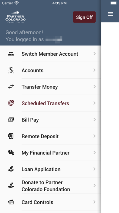 Partner Colorado Credit Union Screenshot