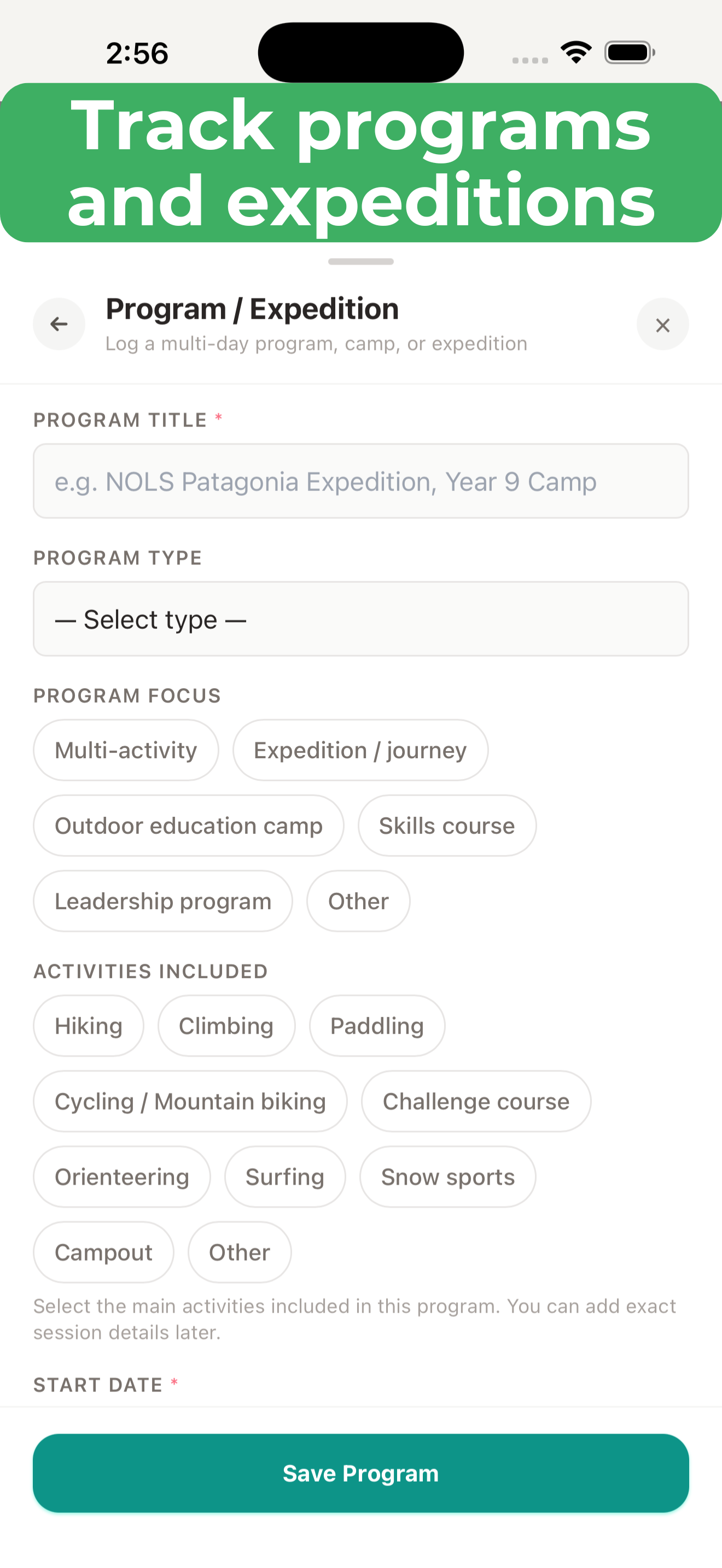 OutdoorLog – Instructor Log screenshot 6