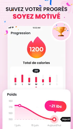 Capture d'écran de ChillFit: Fitness Débutant sur iPhone 7