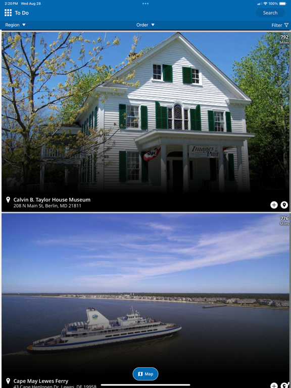 Discover Ocean City iPad screenshot 2 - Travel app