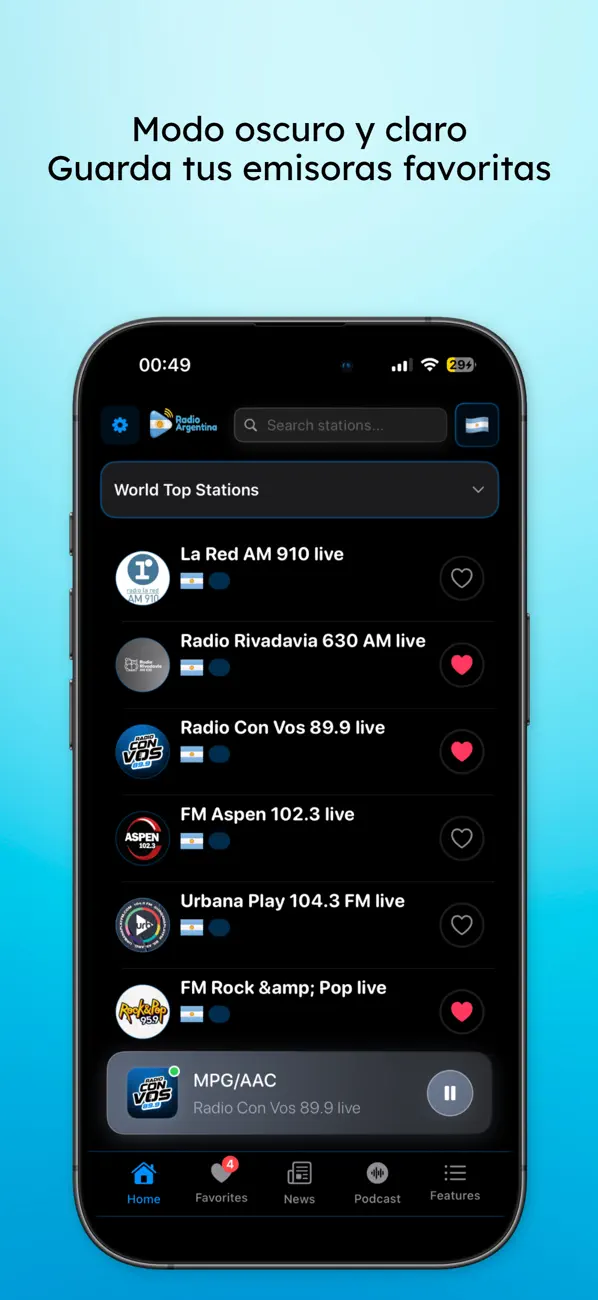 Screenshot #3 pour Radio Argentina en Vivo