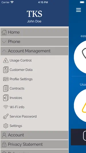 myTKS screenshot 2