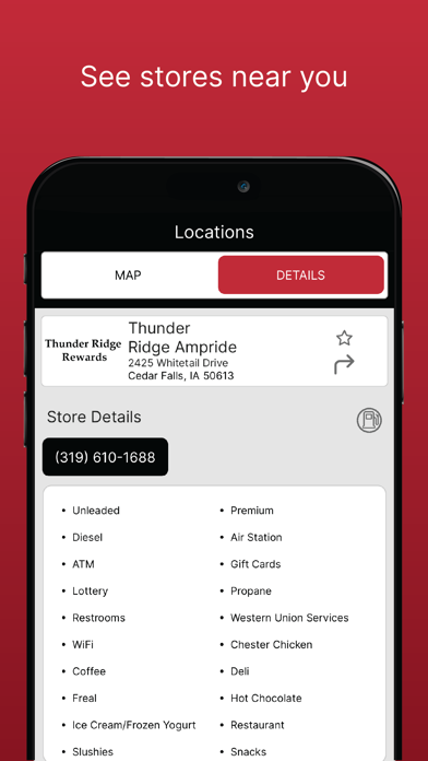 Thunder Ridge Ampride iPhone screenshot 2 - Business app
