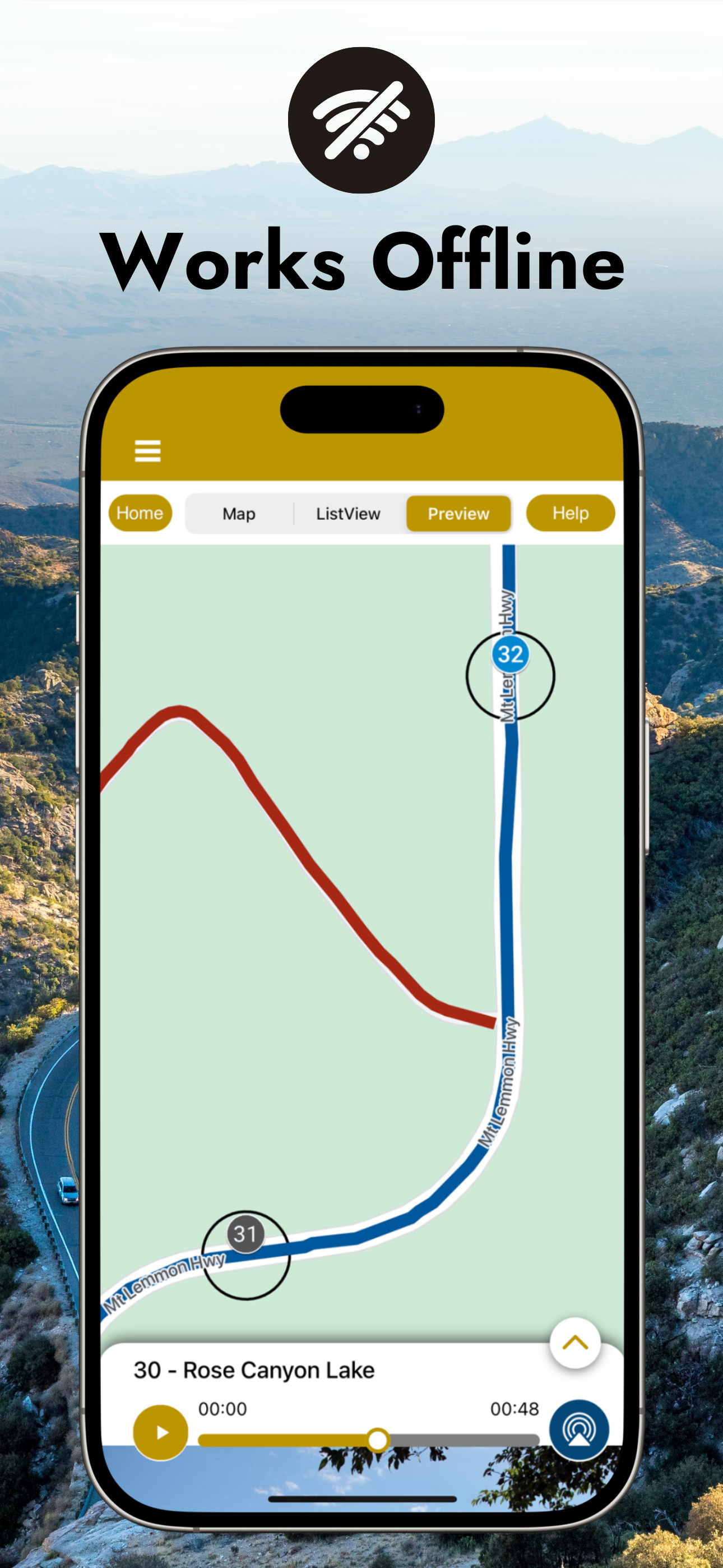 Mount Lemmon GPS Audio Tour