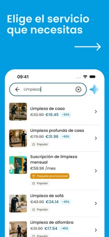 OSCAR: servicios a domicilio iPhone screenshot 2
