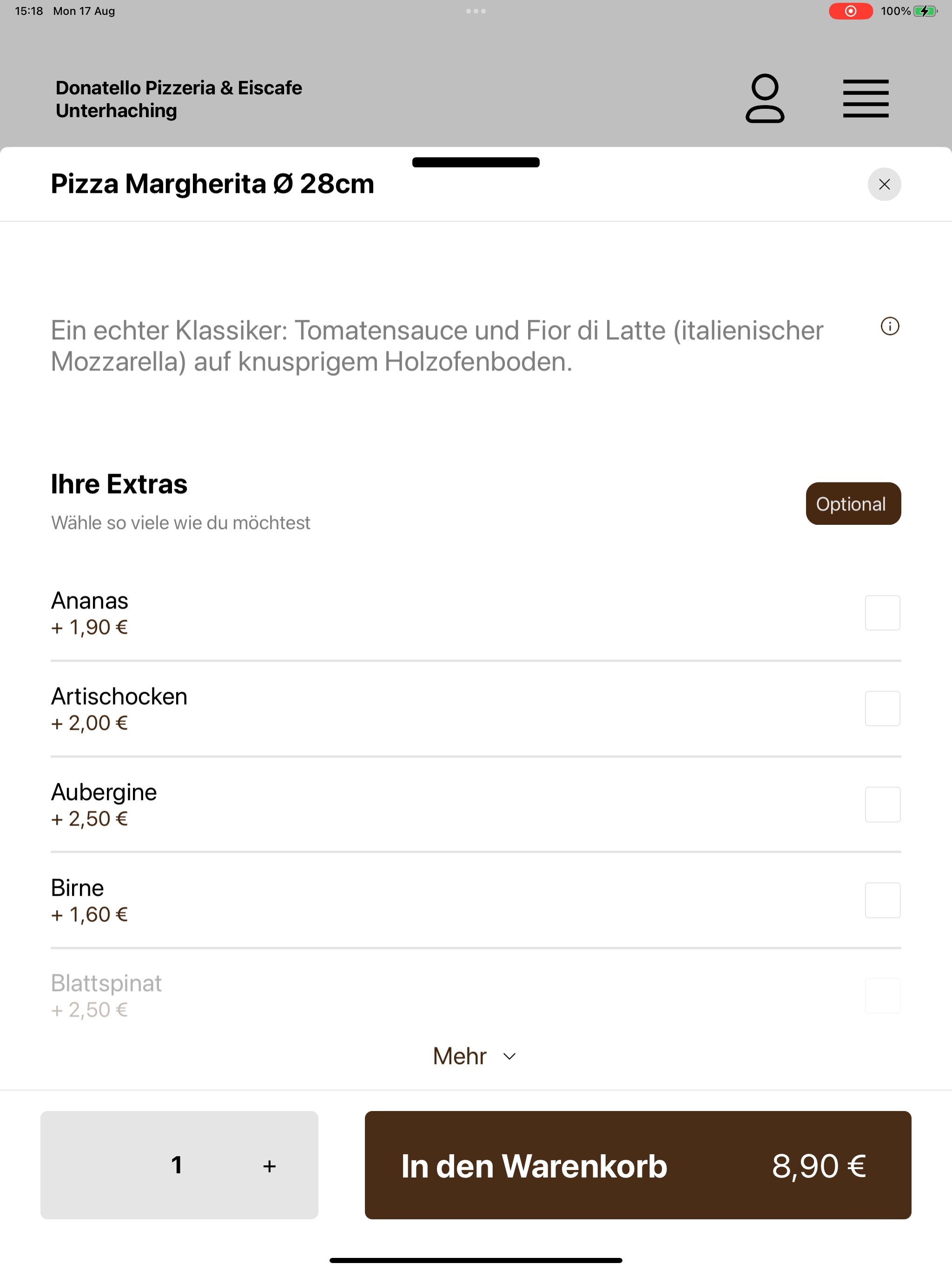 Donatello Pizzeria & Eiscafe screenshot 15