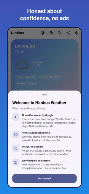 Nimbus Weather: AI forecast screenshot 3