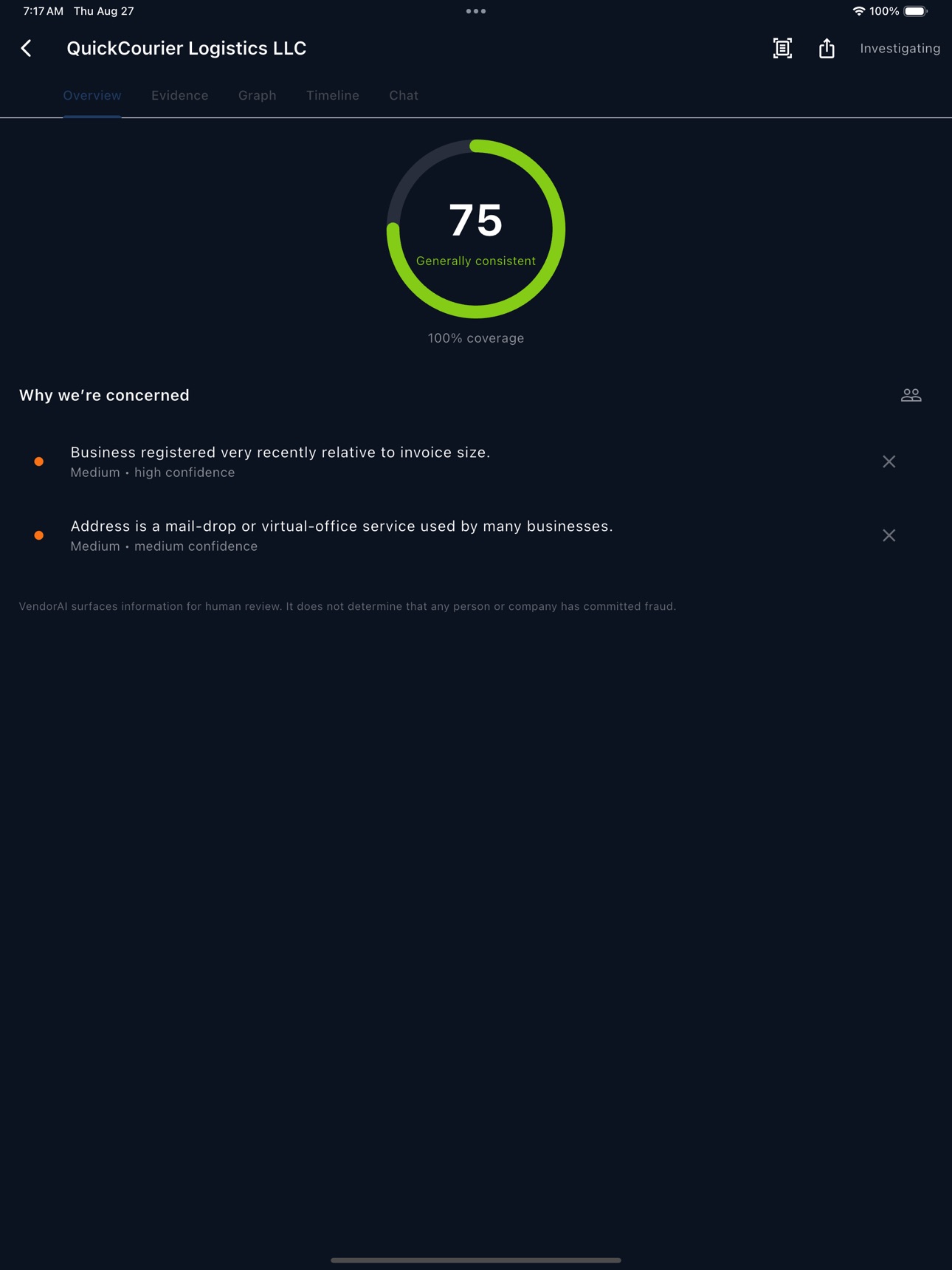 Screenshot 11 of VendorAI: Vendor Risk Check