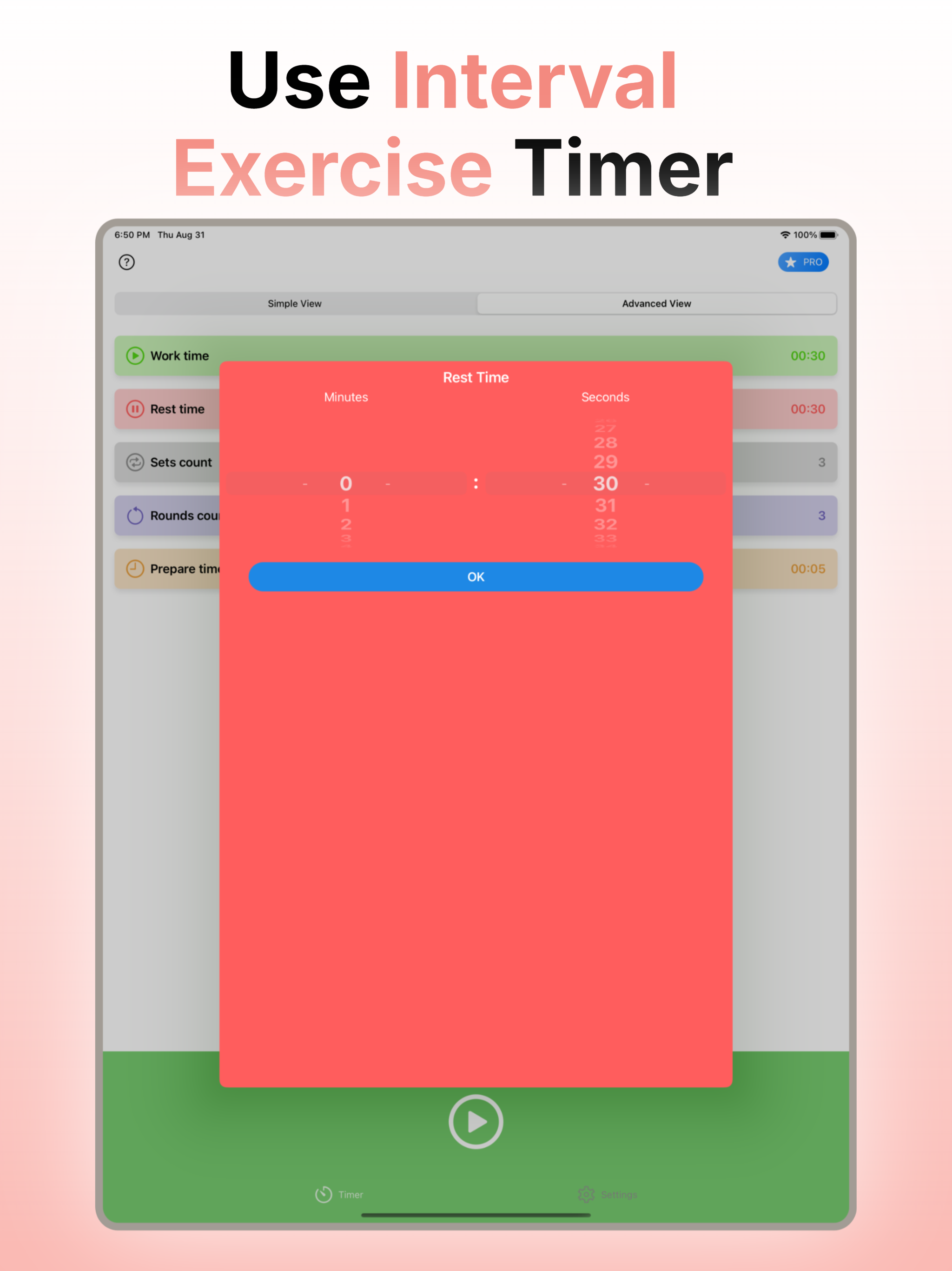 Interval Exercise Timer