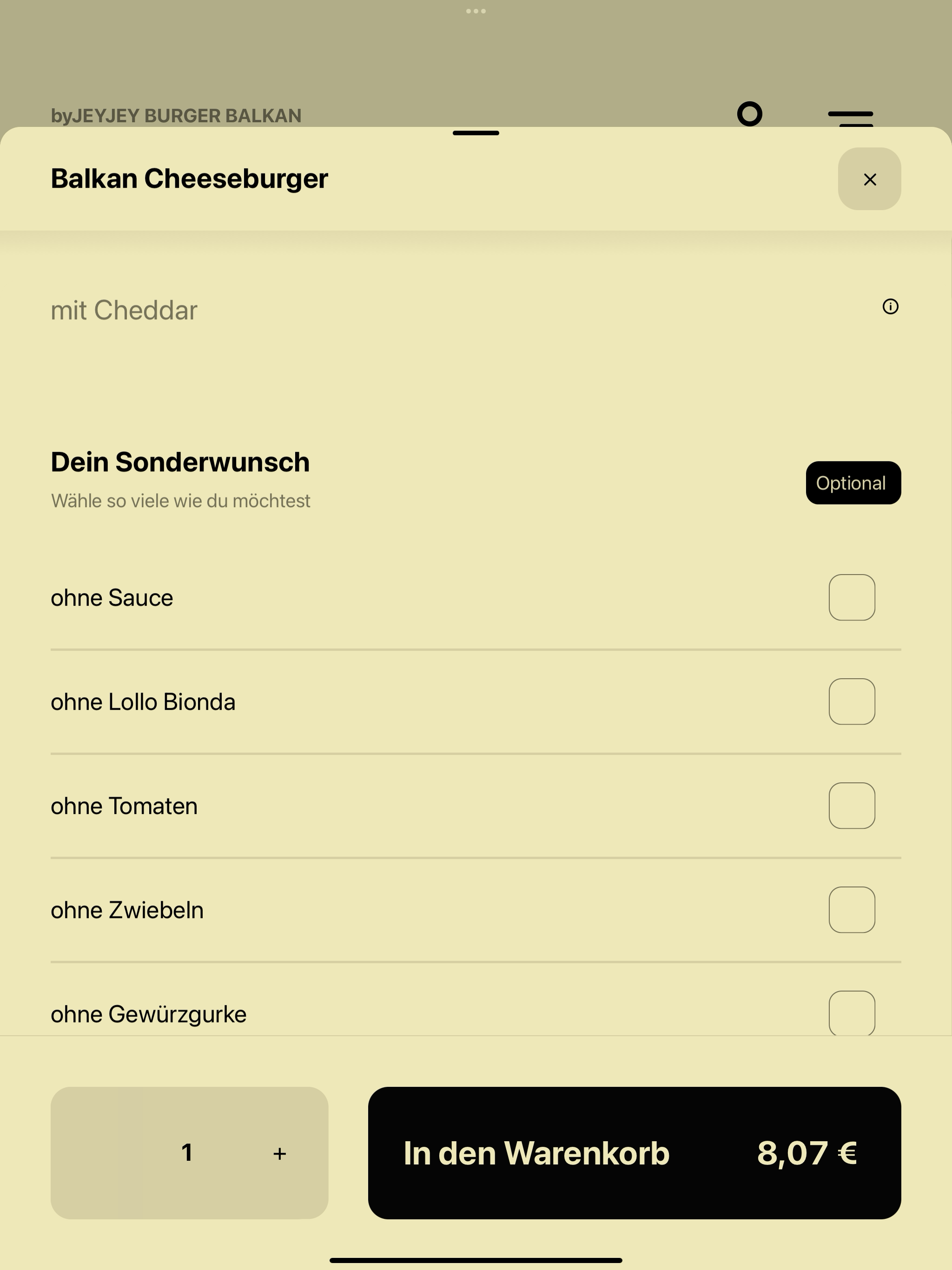 byJEYJEY BURGER BALKAN STYLE