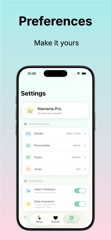 Nameria - Baby Name Finder iPhone screenshot