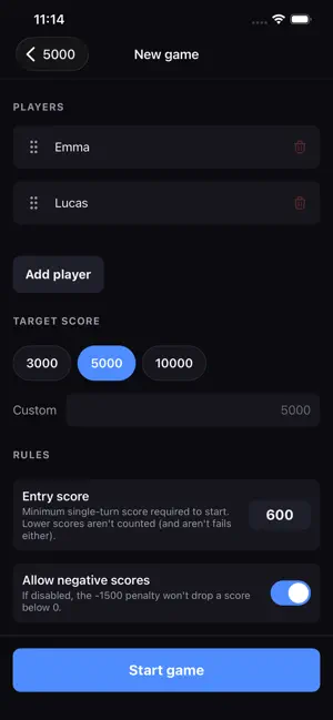 5000 — Dice Scorekeeper screenshot 3