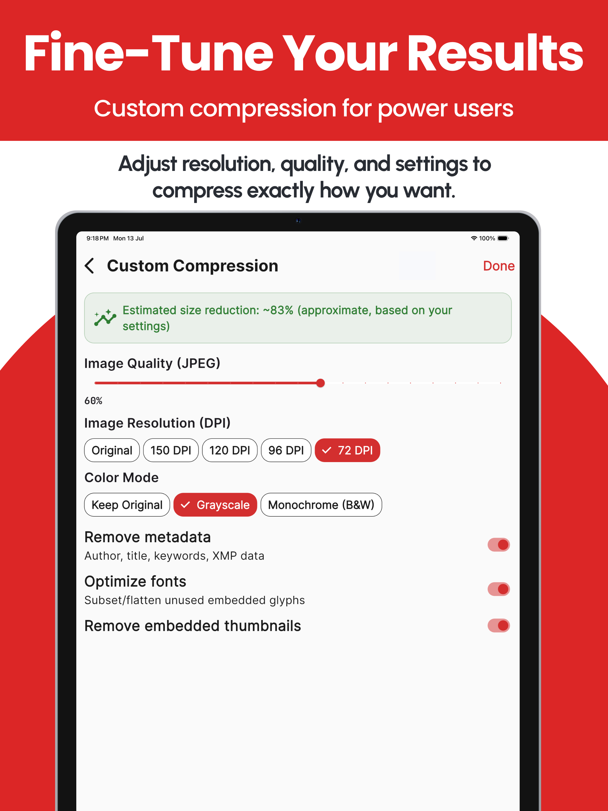 Compress PDF - PDF Compressor screenshot 9