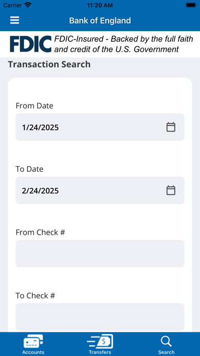 Bank of England Screenshot