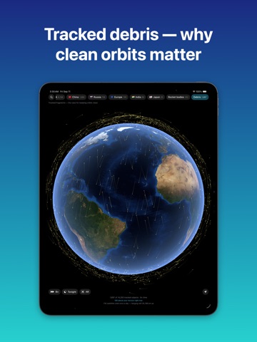Satellite Tracker: Live Orbits iPad screenshot
