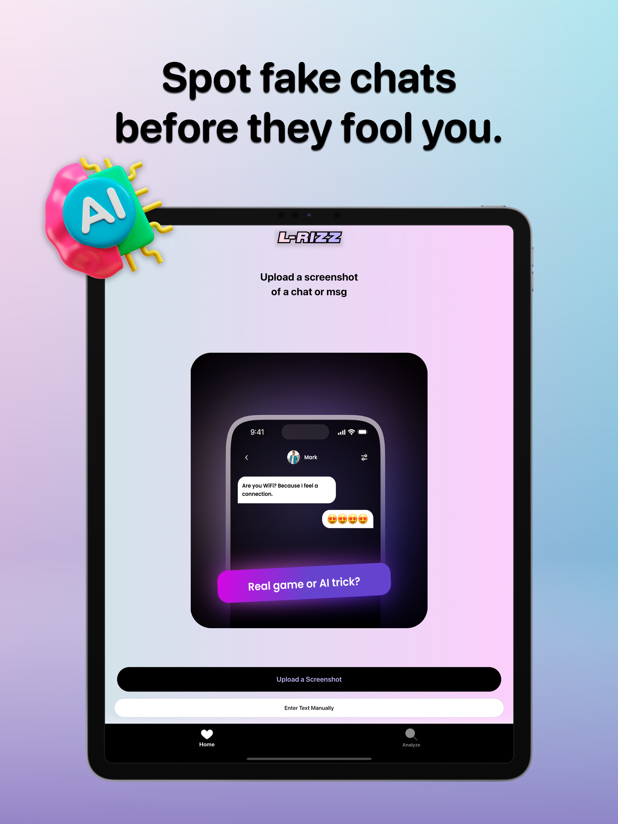 L-RIZZ : AI Flirt Detector App
