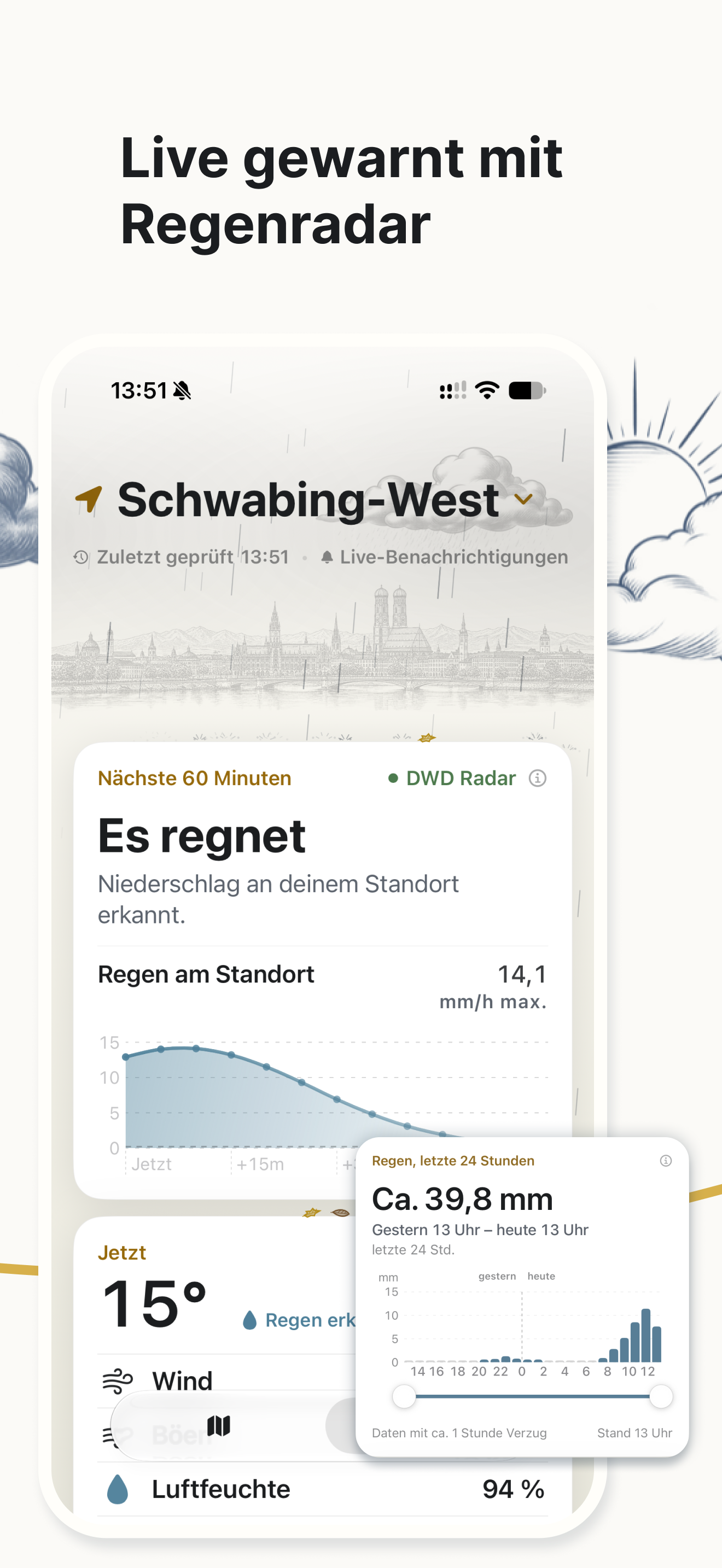 Schmuddelwetter: Regenradar