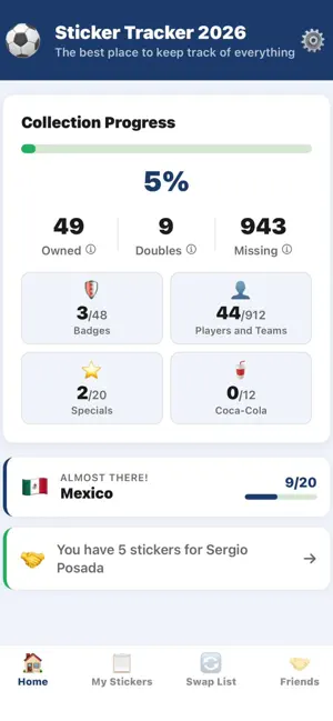 Sticker Tracker 2026 screenshot 1