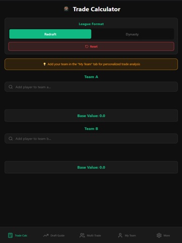 JD Trade Analyzer iPad screenshot