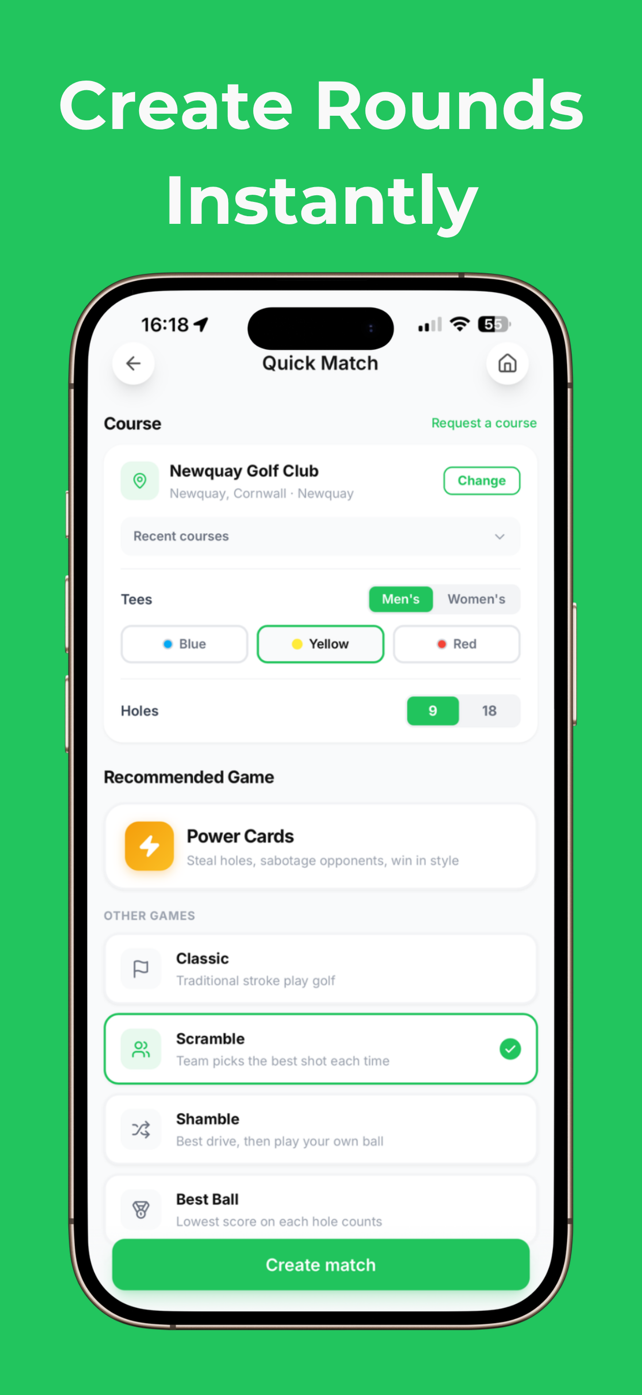 ForeFriends: Social Golf