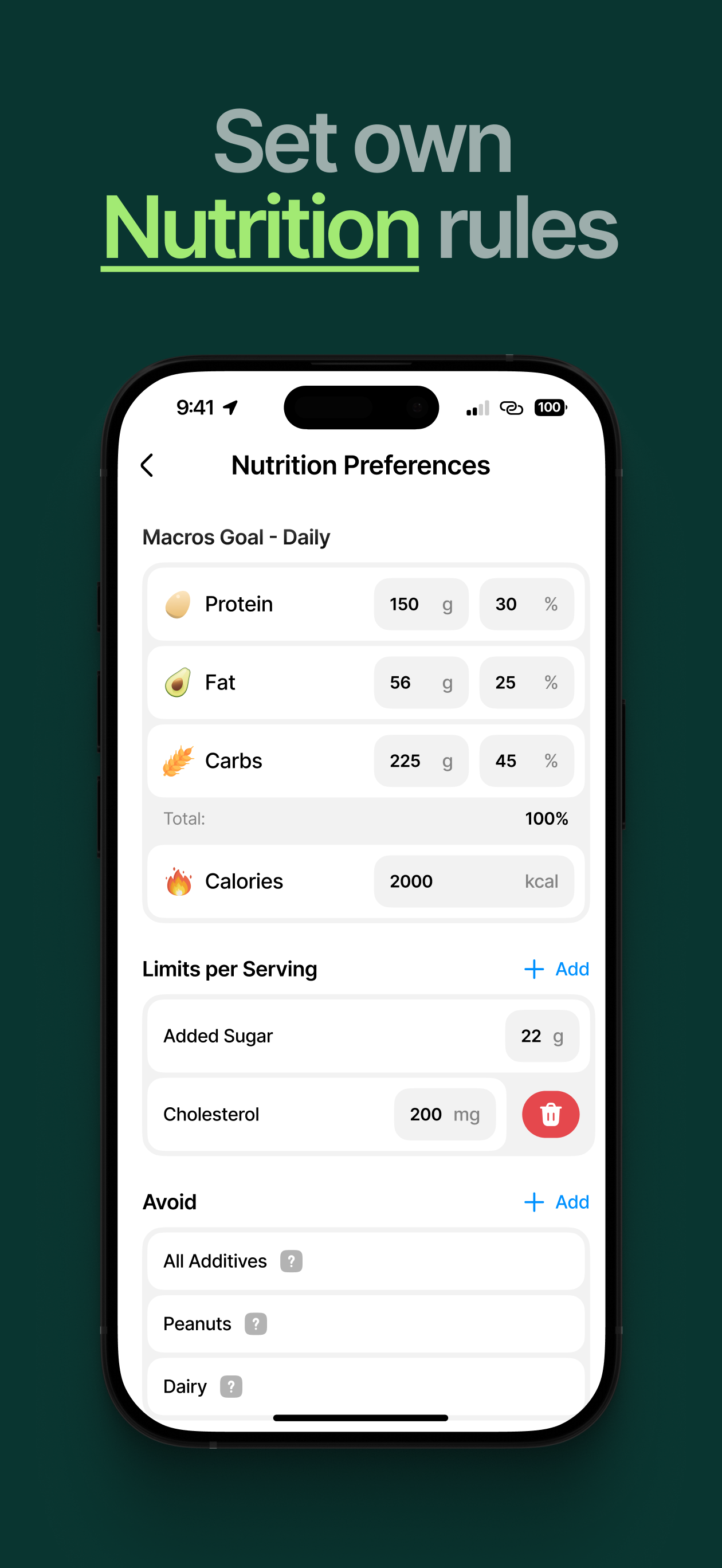 Nutrilist screenshot 4