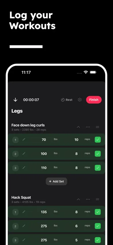 Lift Card - Social Fitness App screenshot 2