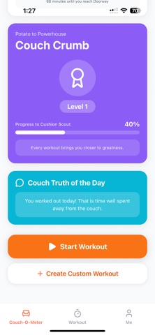 Couch-O-Meter Workout Timer screenshot
