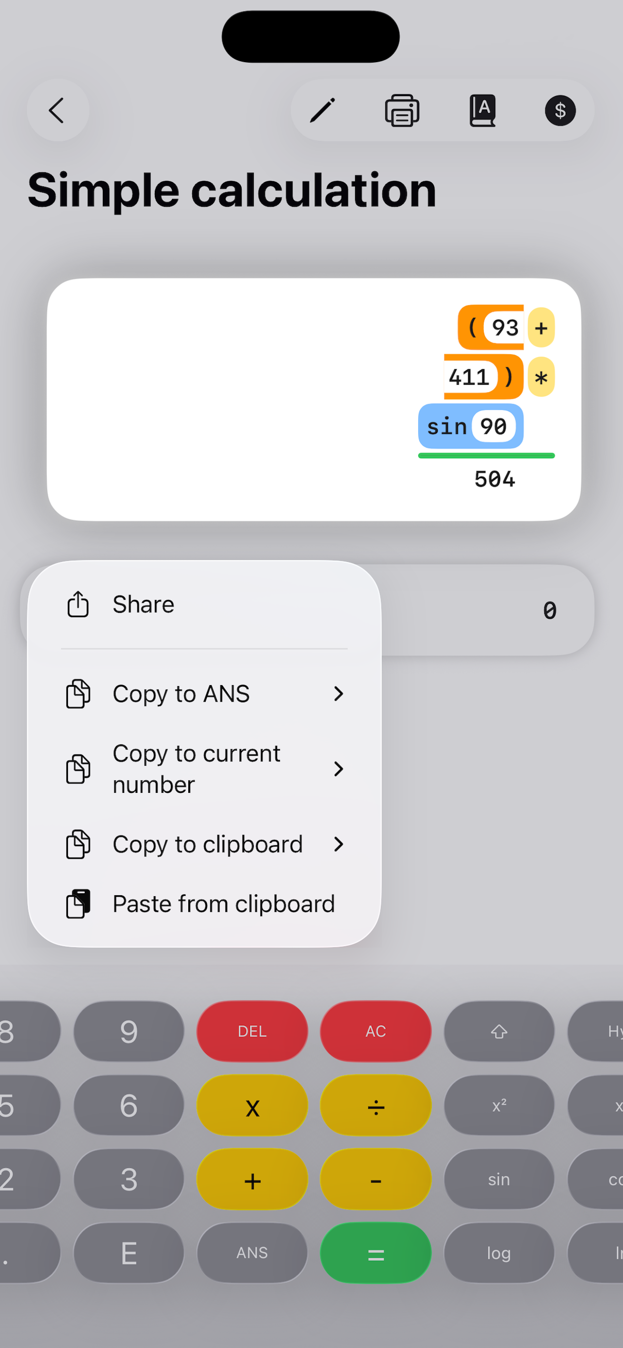 ExtCalc screenshot 3