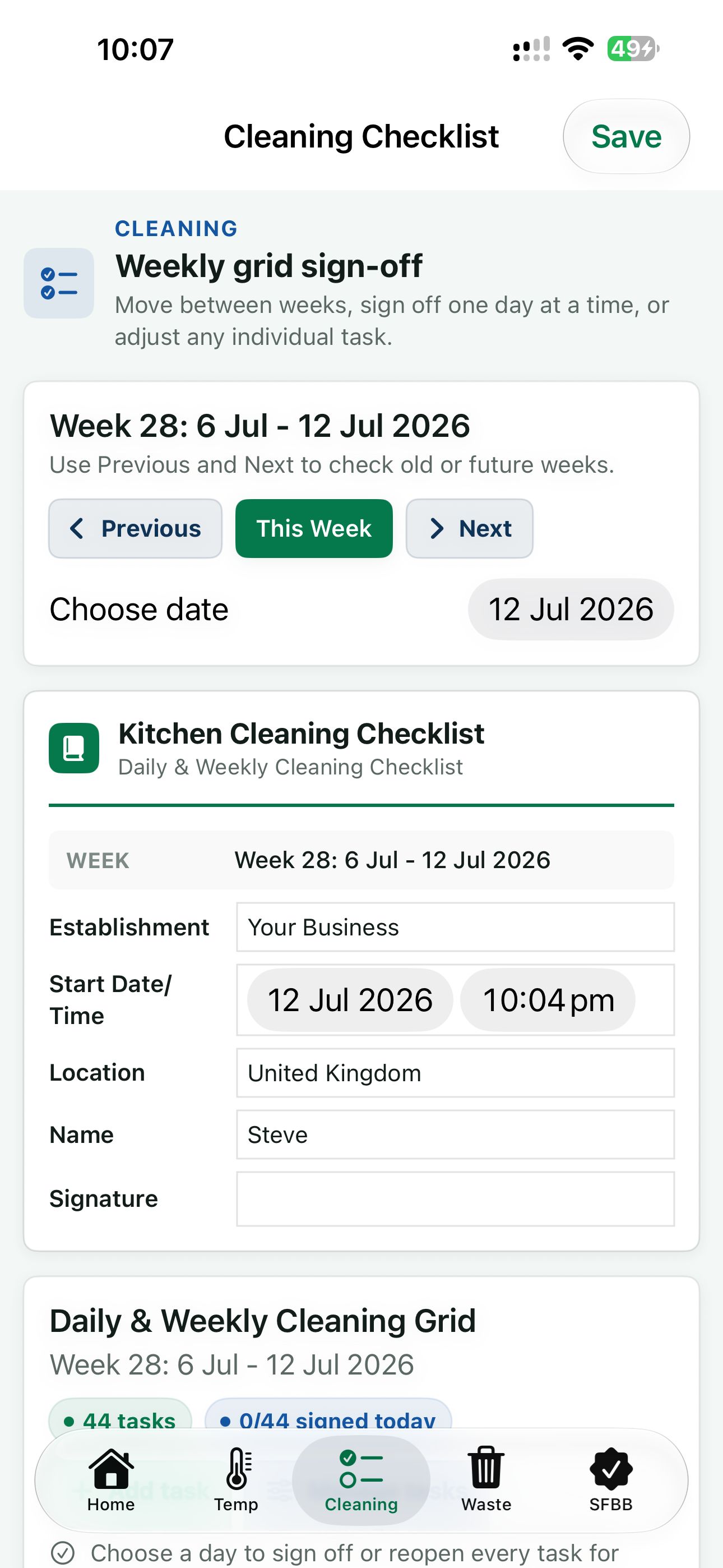 Food Hygiene Record Book screenshot 5