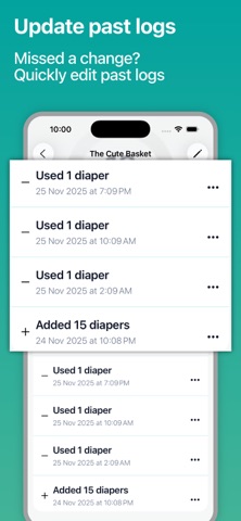 Diaper Tracker & Reminder screenshot