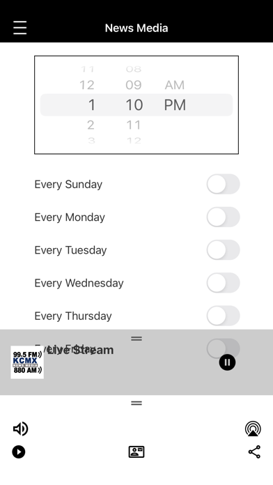 KCMX-AM Radio Screenshot