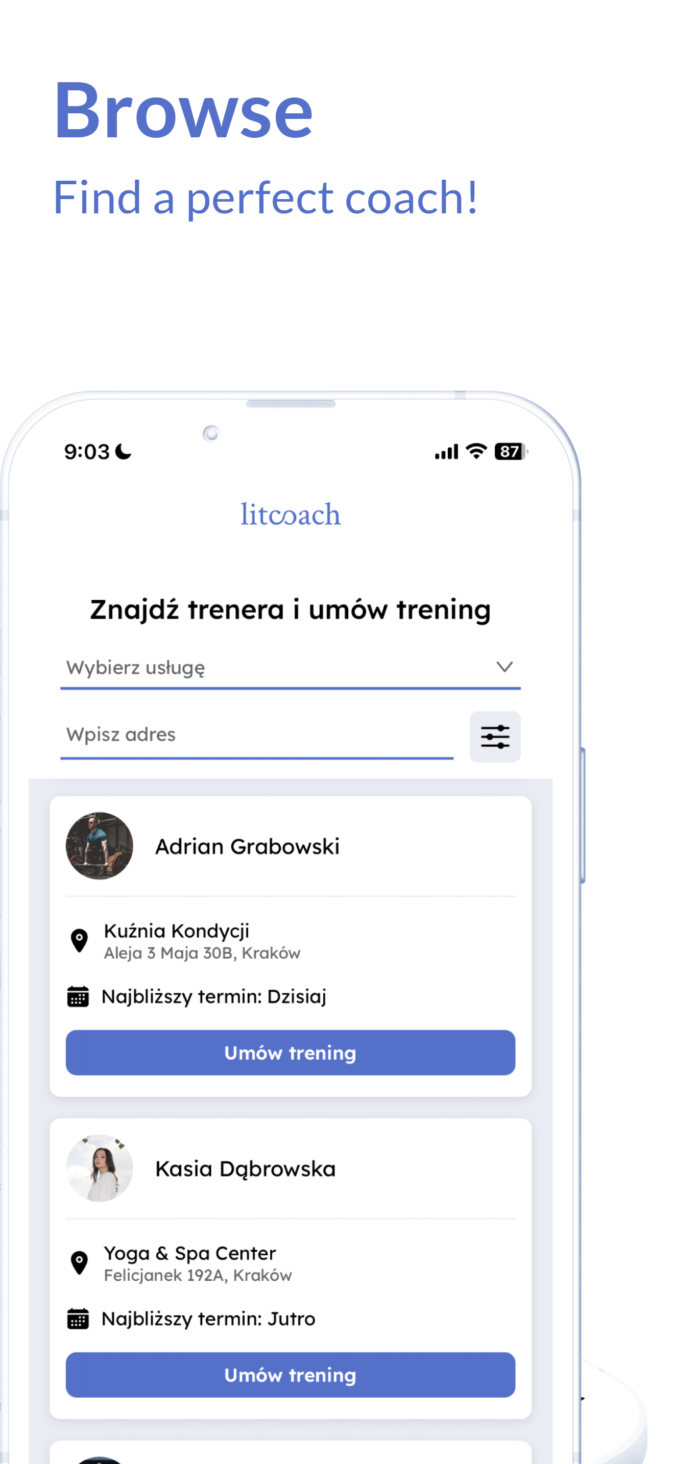 Litcoach - find a coach screenshot 3