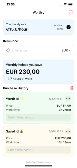 Worthly – Rethink Price screenshot 4