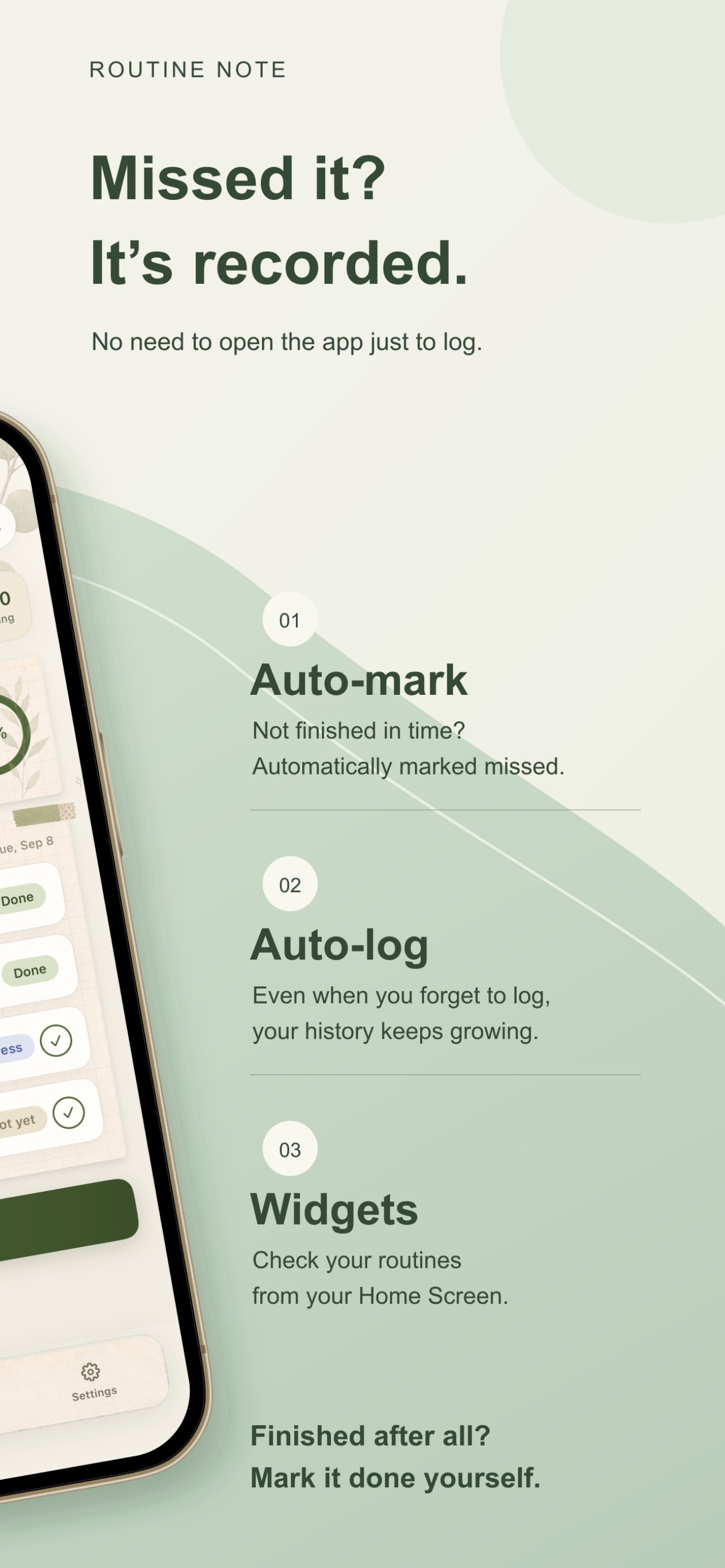 Screenshot 2 of Routine Note: Habit Tracker