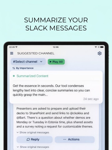 Message Summary for Slack