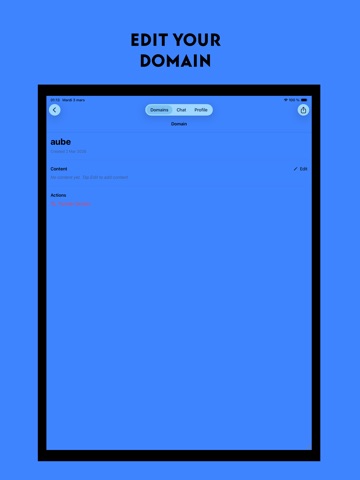 Aube - Ethical social network iPad screenshot