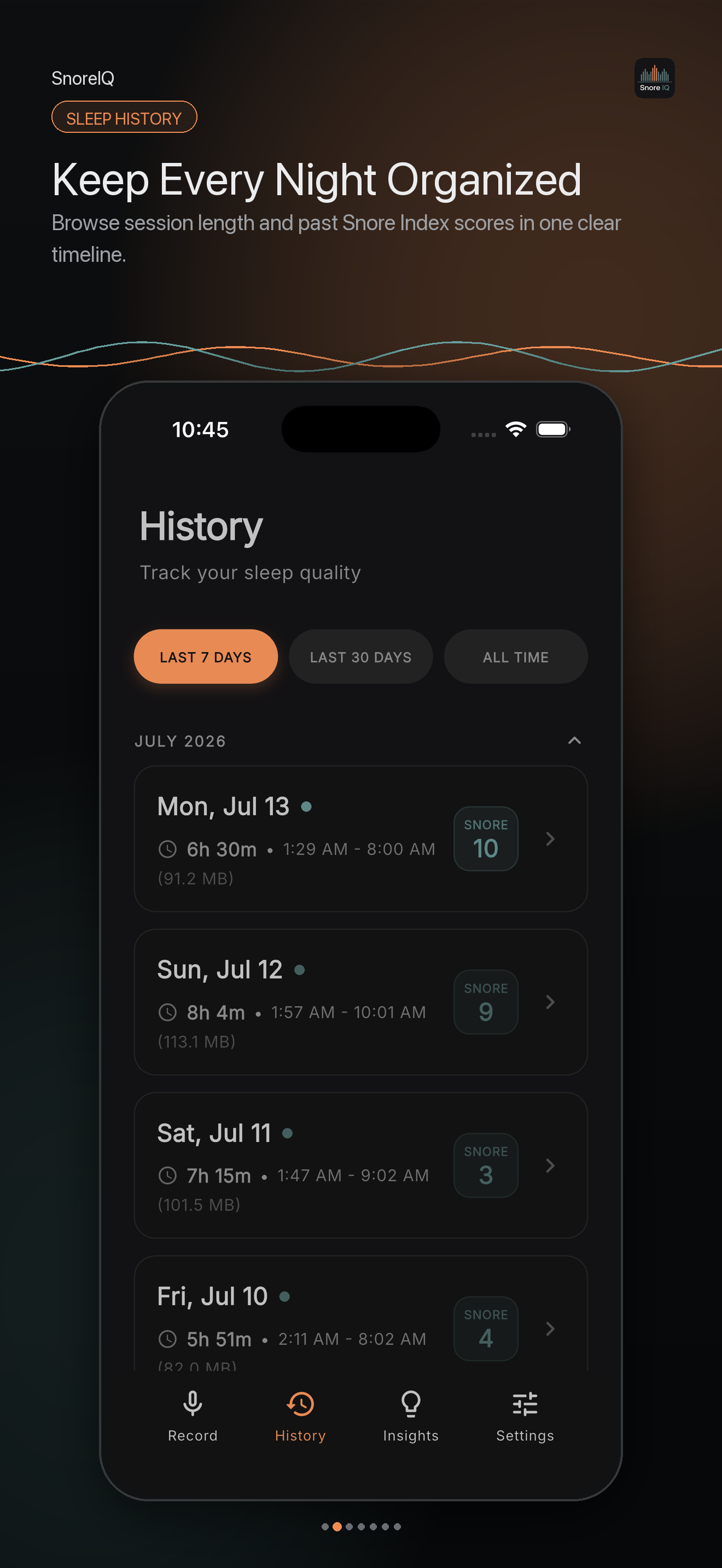 Snore IQ: Snore Tracker screenshot 2