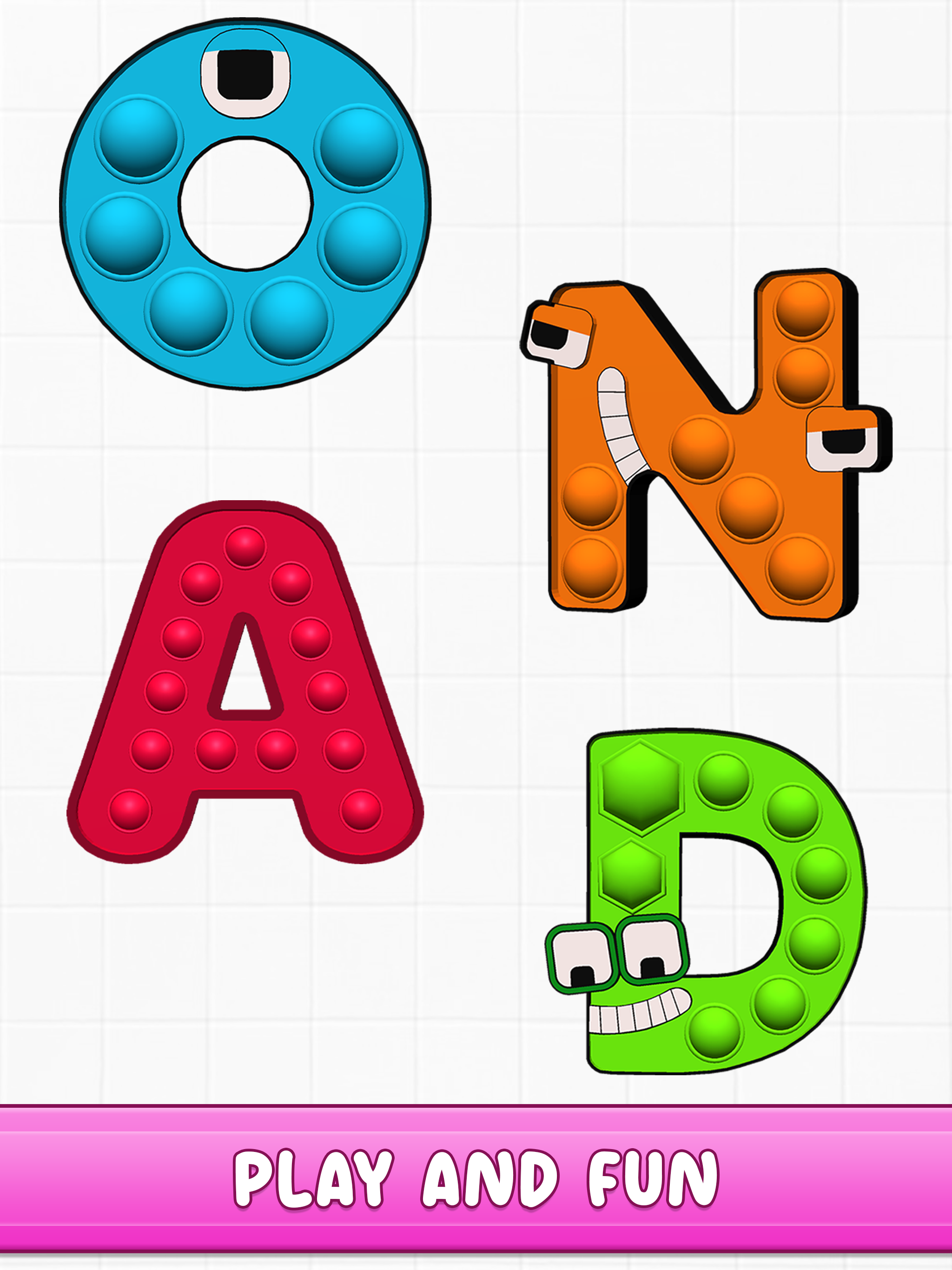 Pop It Alphabets Lore 3D Giant