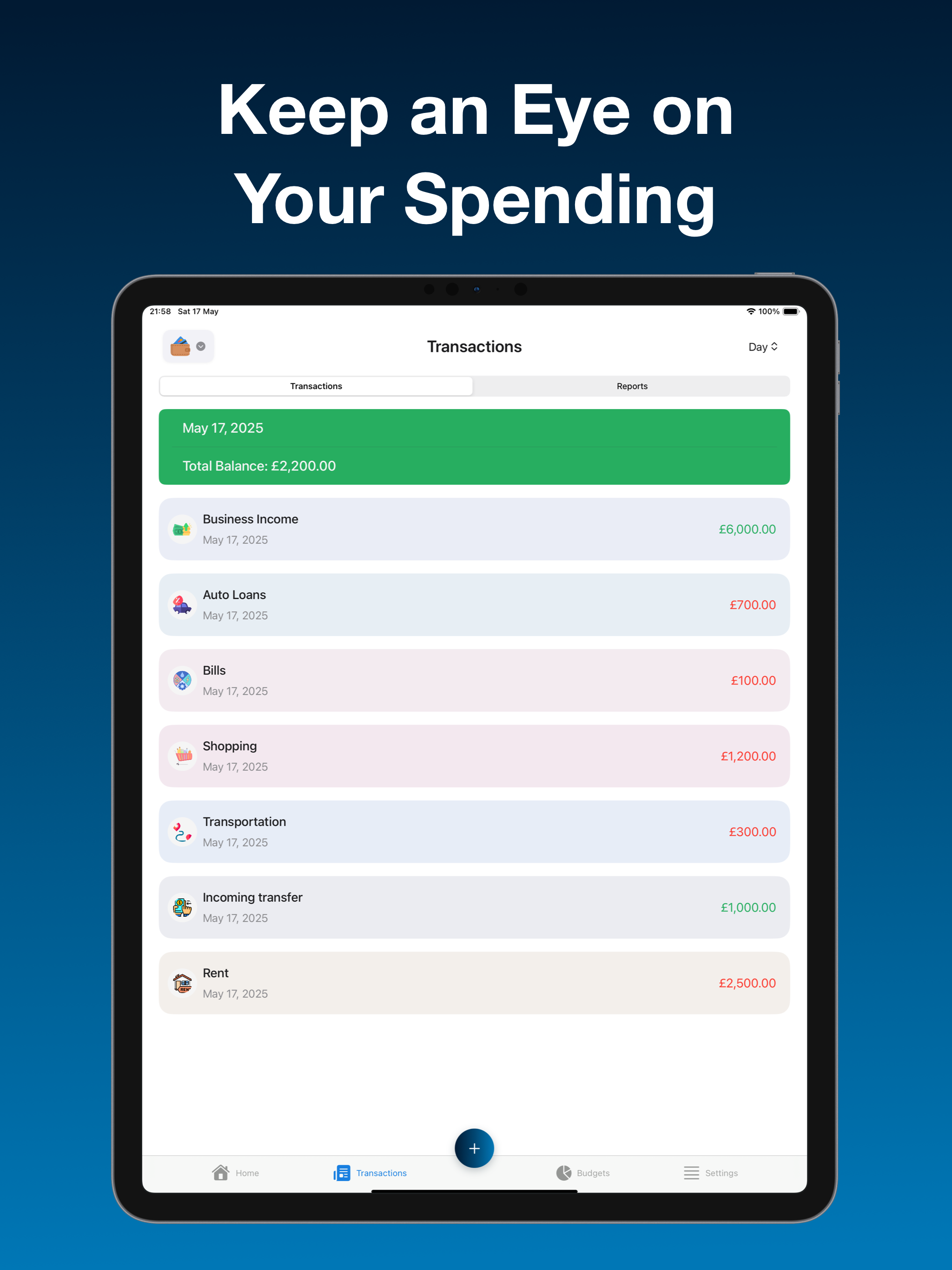 Finance Tracker & Bill Tracker