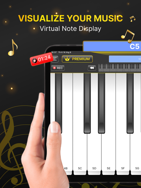 Learn Piano: Fun Real Keyboard iPad screenshot 7 - Music app