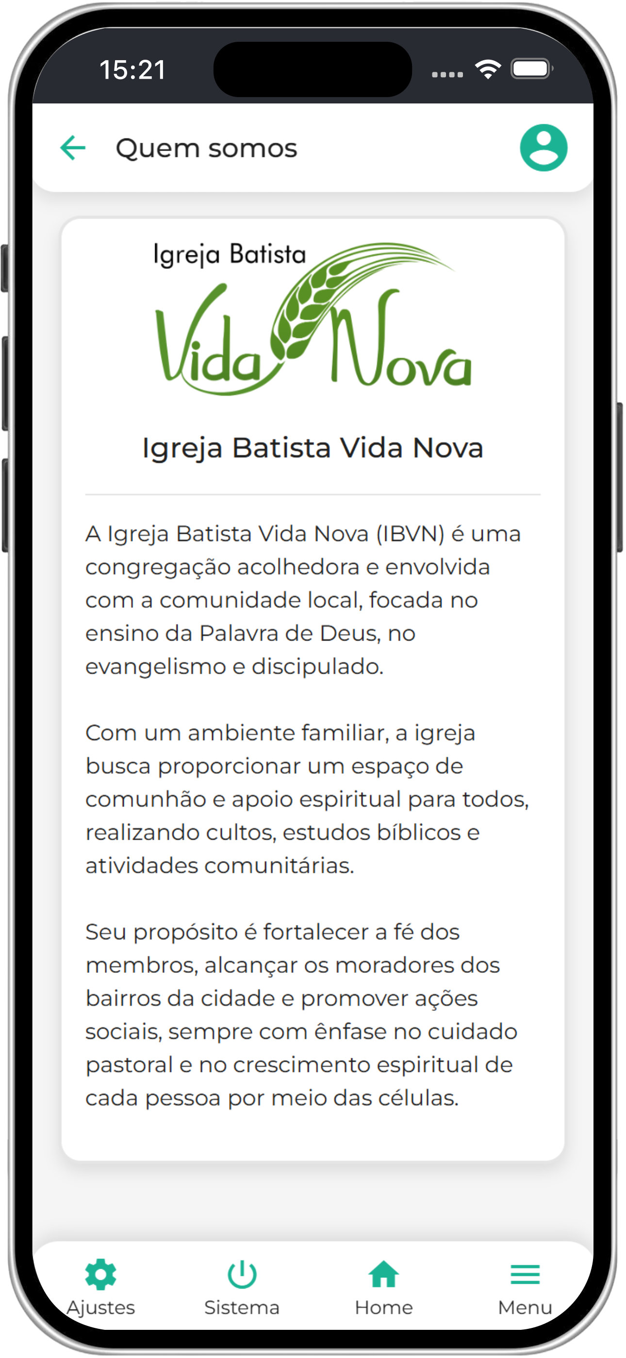 Igreja Batista Vida Nova IBVN screenshot 5