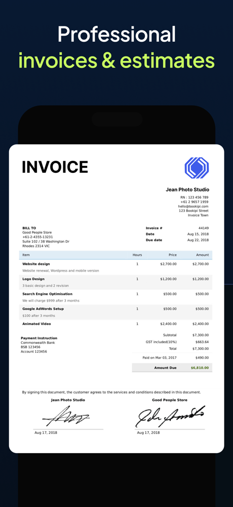 Invoice Maker & Estimate App screenshot 4