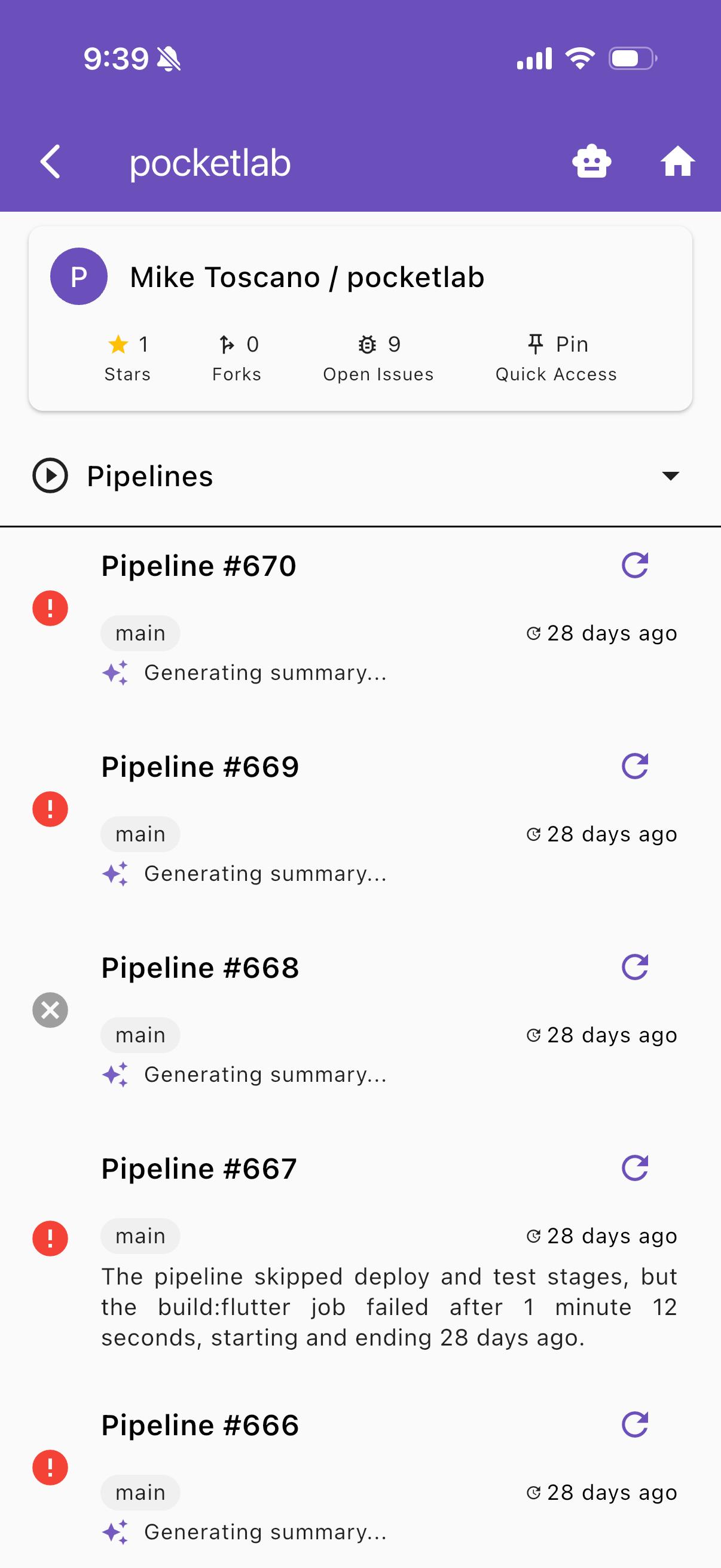 PocketLab for GitLab