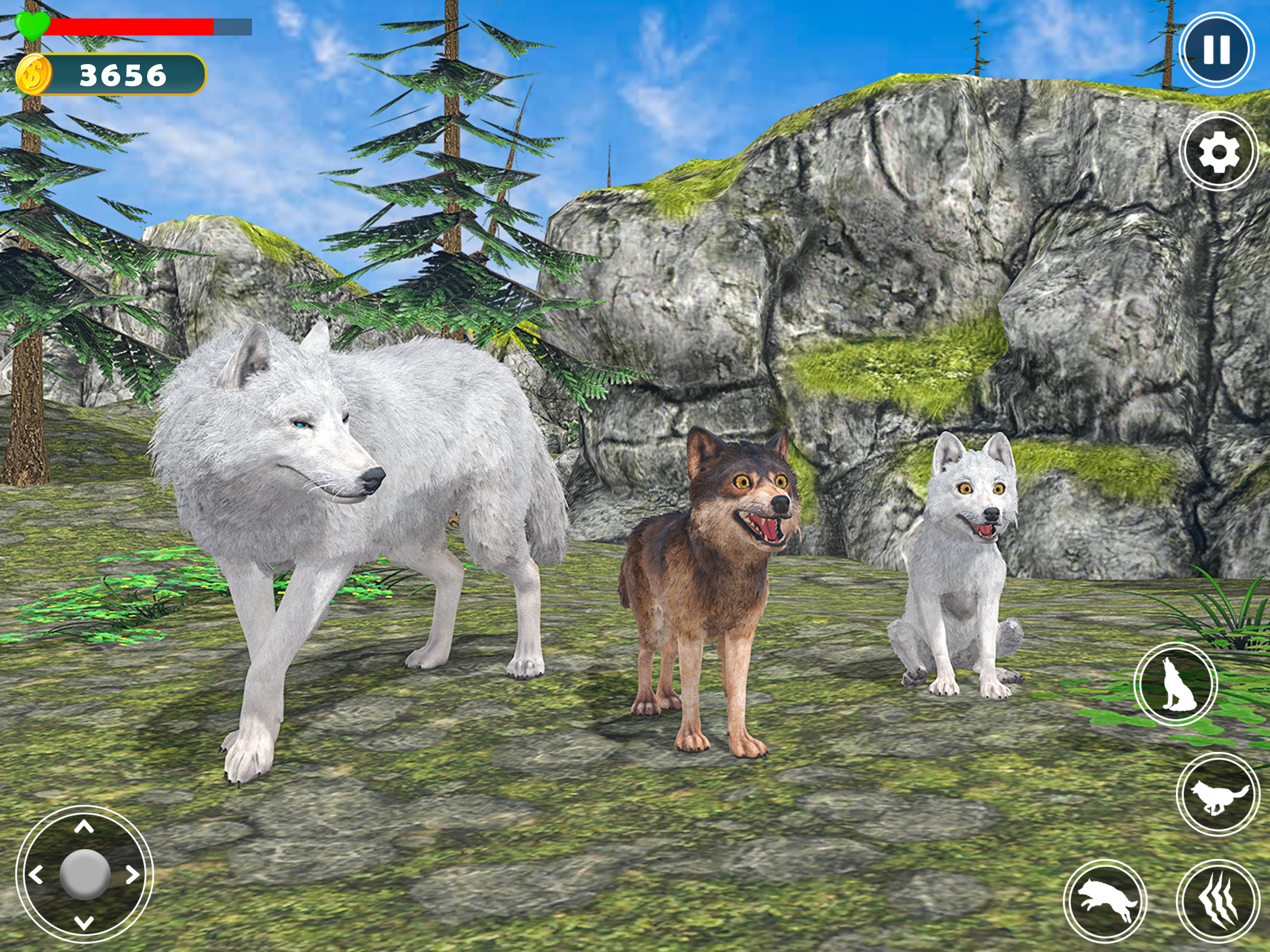 Wolf Simulator Jungle 3D Game screenshot 8